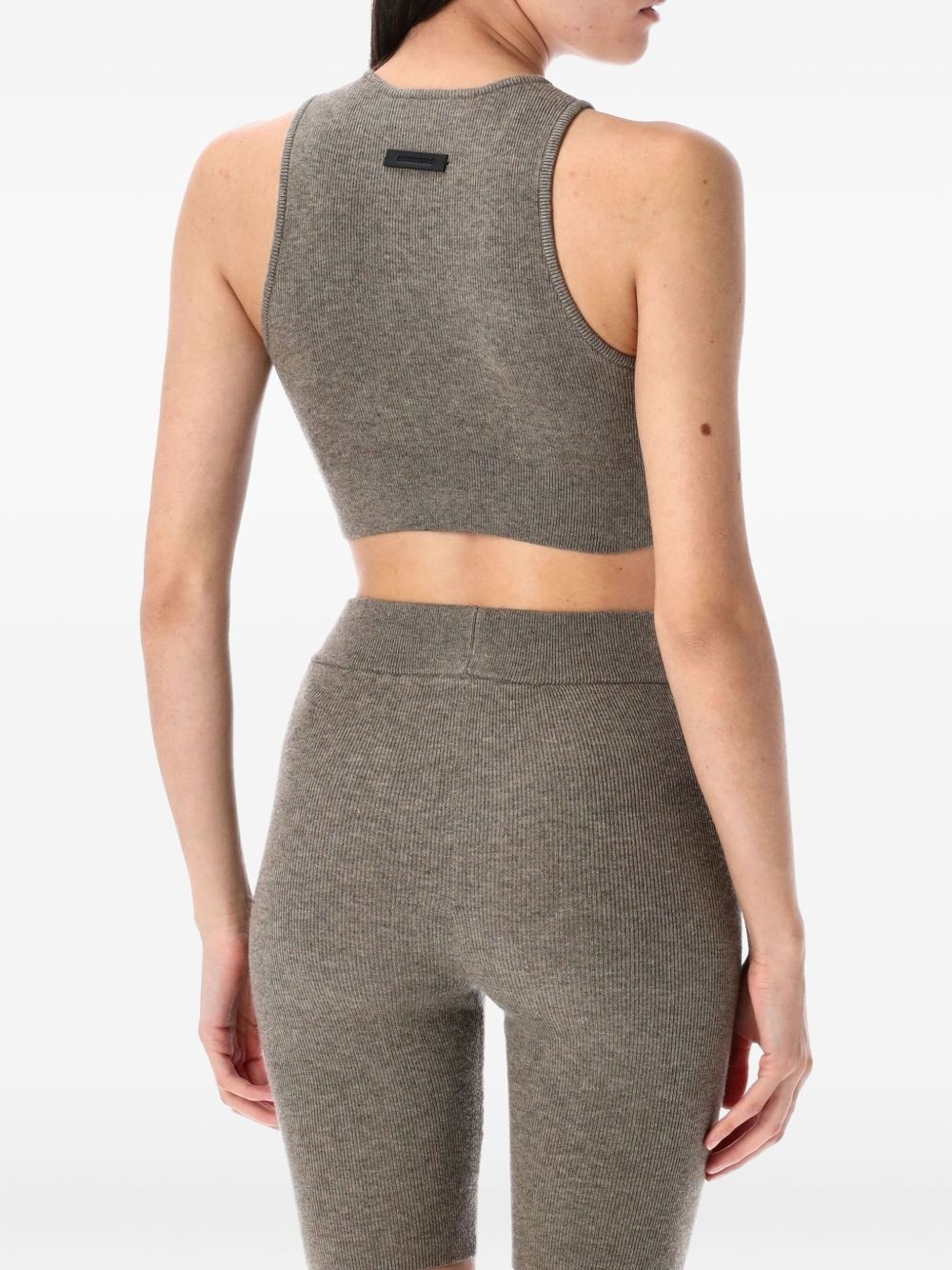 crew-neck ribbed tank top - 2