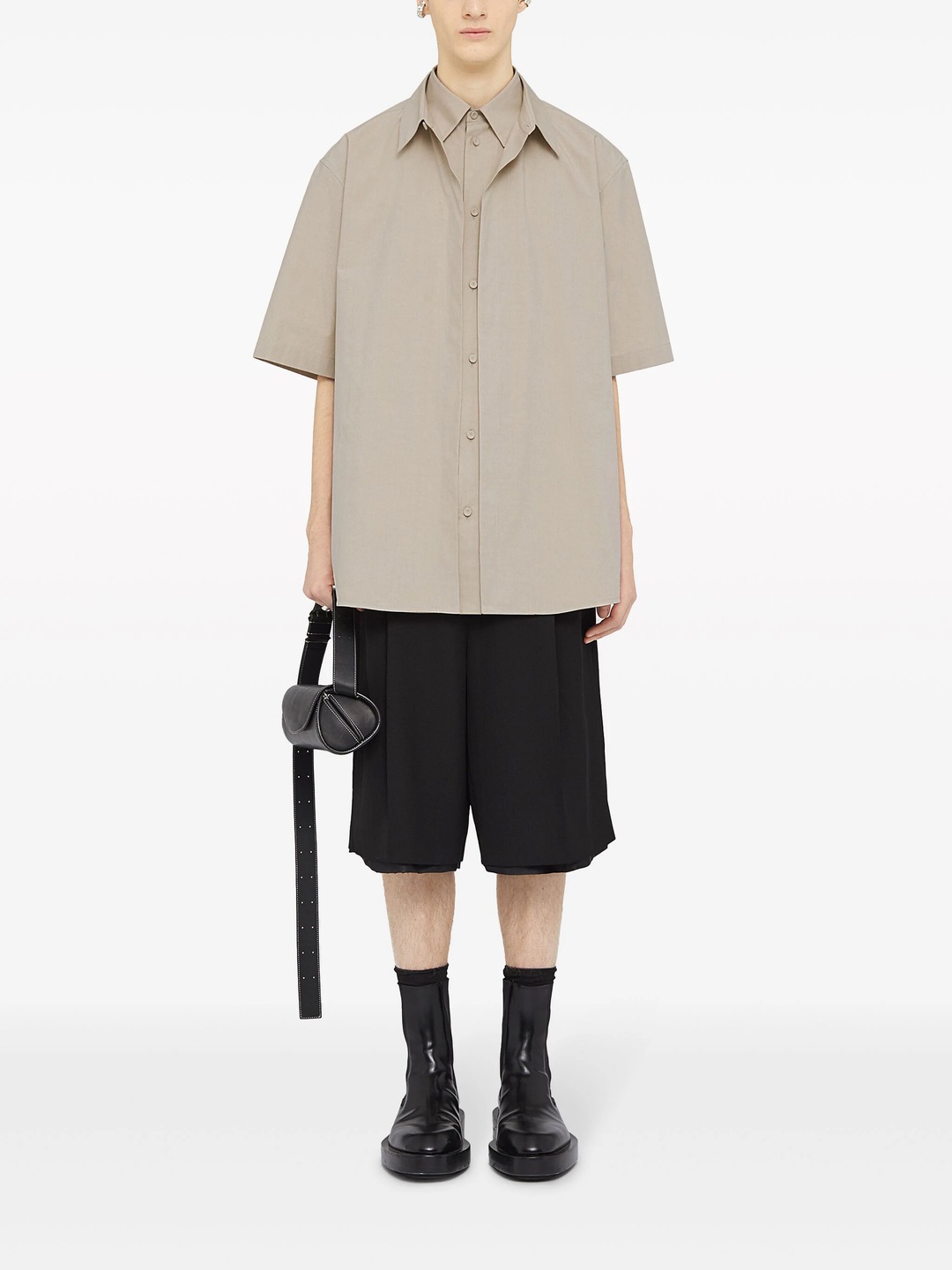 Jil Sander Boxy Fit Short Sleeve Shirt | club21 | REVERSIBLE