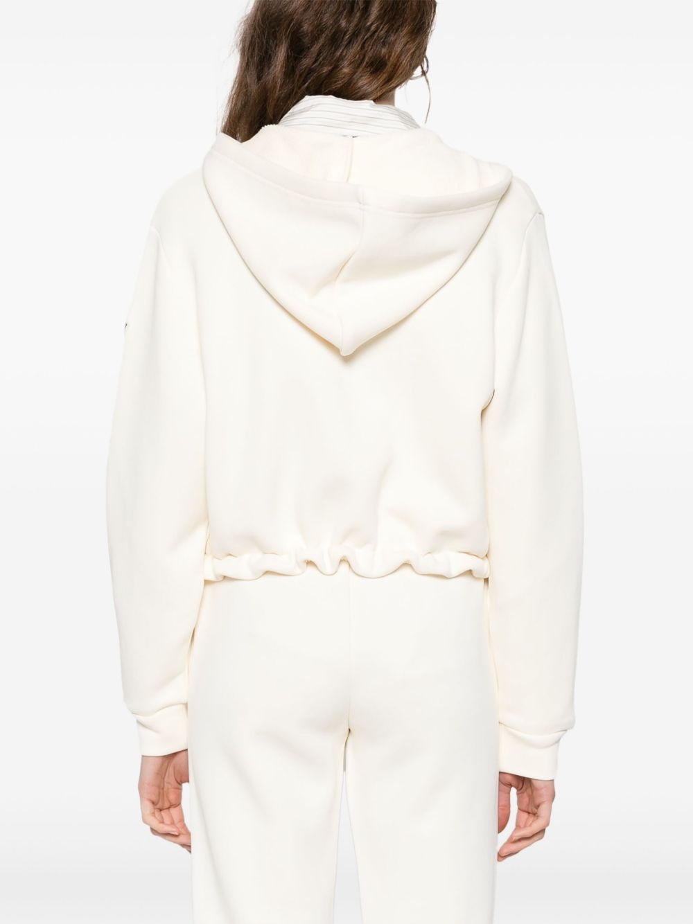 knitted-pocket hoodie - 4