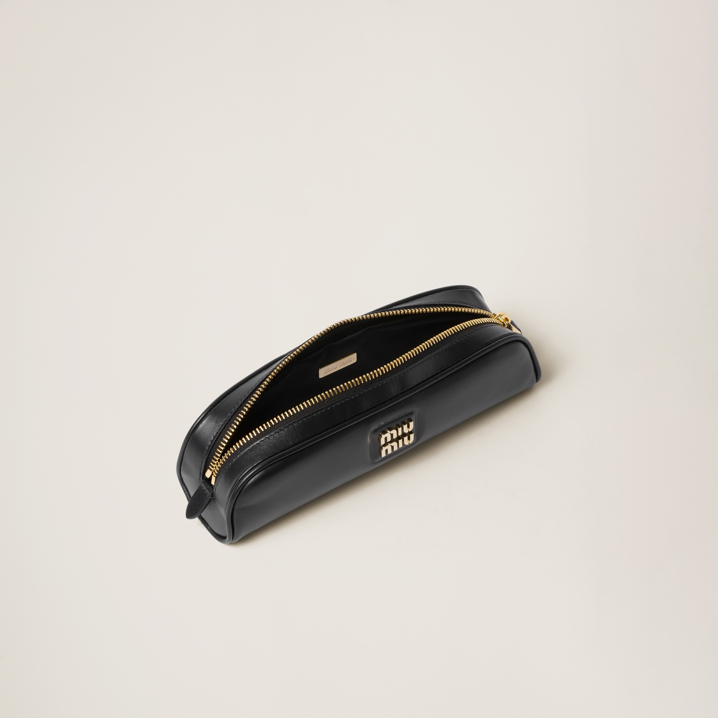 Leather Pencil Case - Black