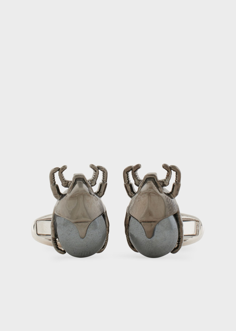 Metallic 'Beetle' Cufflinks 1