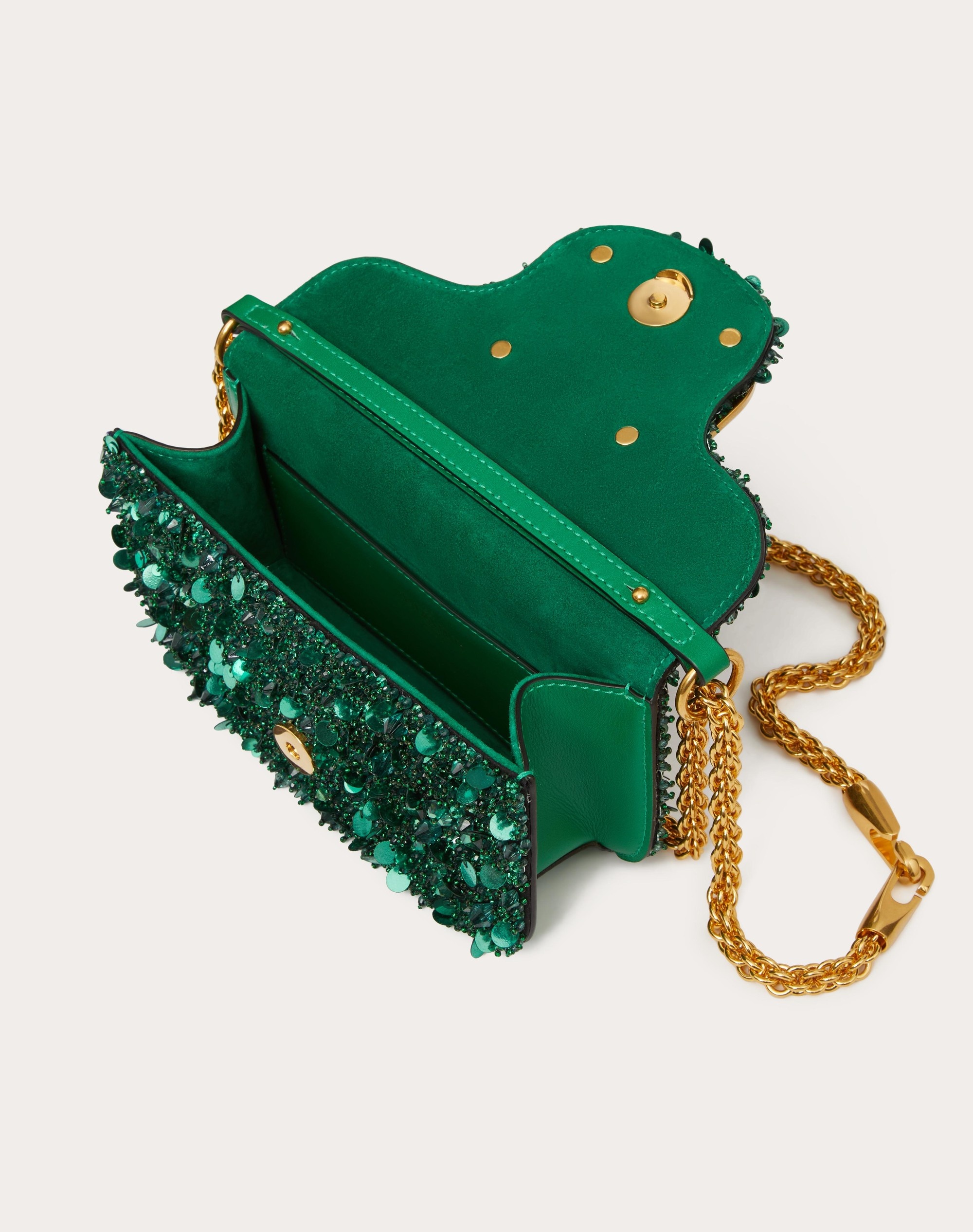 SMALL LOCÒ SHOULDER BAG WITH 3D EMBROIDERY - 7