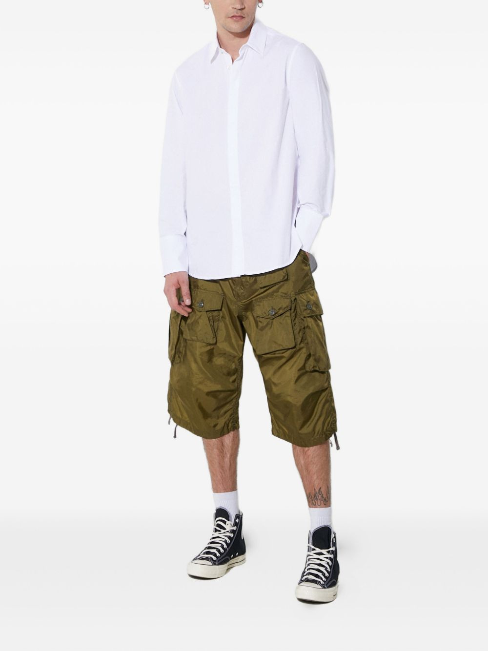 long-sleeved button-up shirt - 2