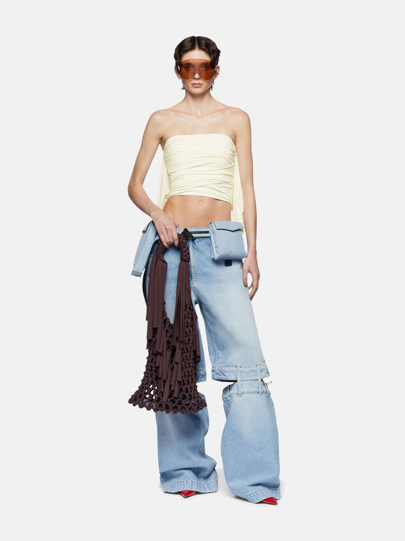 THE ATTICO SKY BLUE LONG PANTS outlook