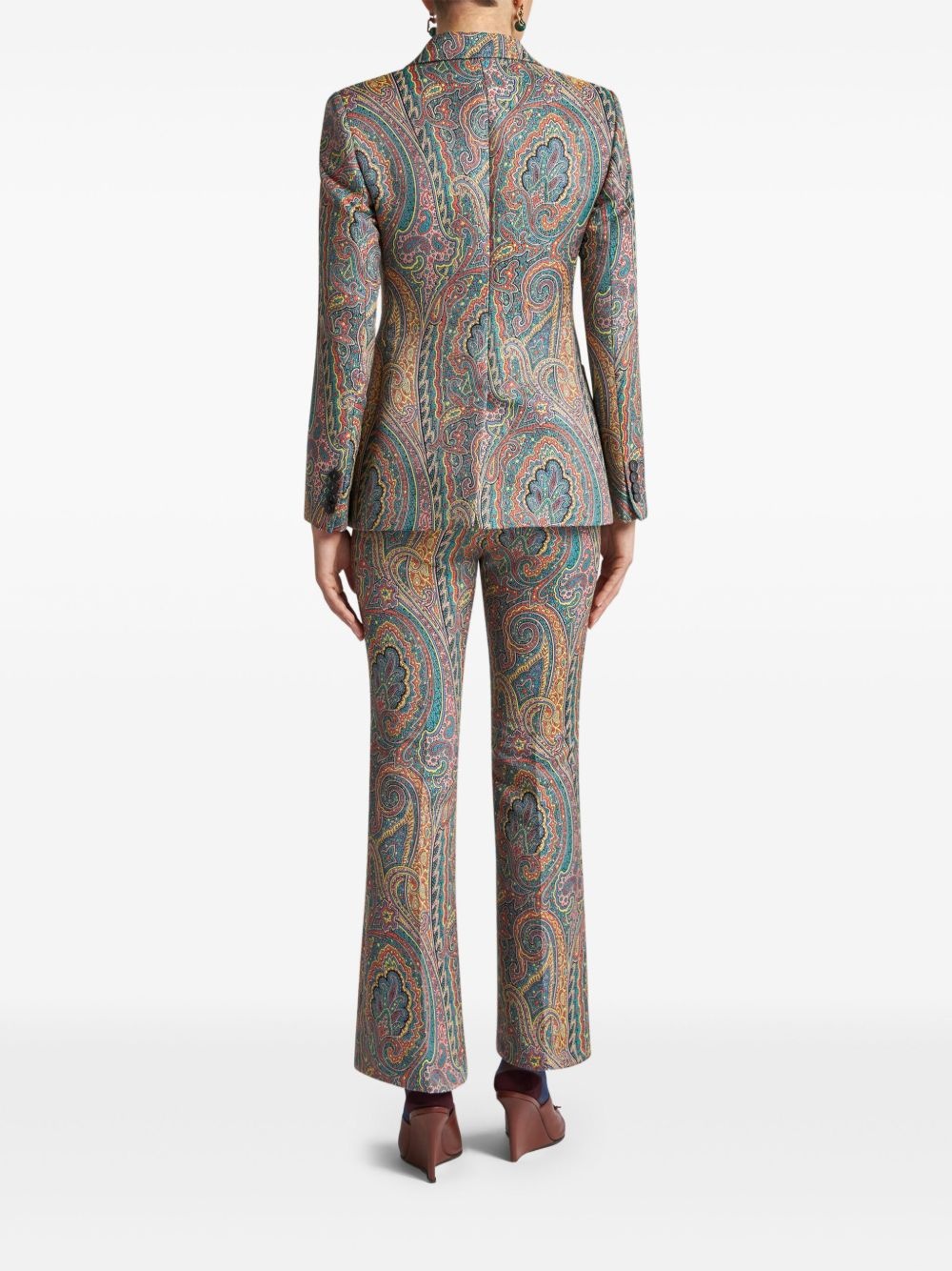 paisley-print blazer - 3