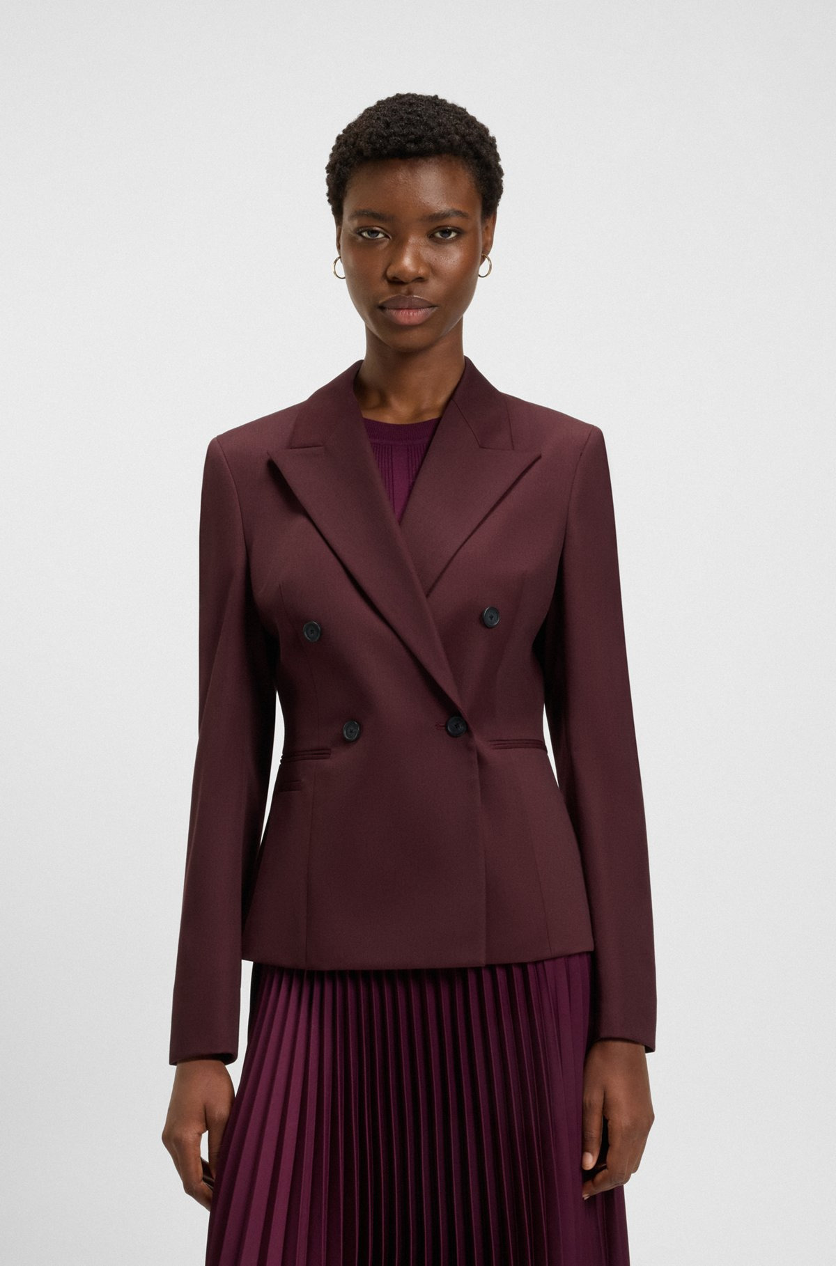 REGULAR-FIT BLAZER IN VIRGIN-WOOL TWILL - 2