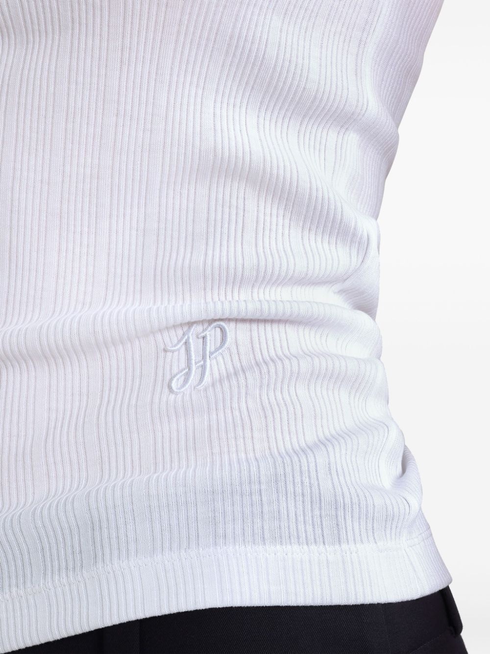 scoop-neck ribbed tank top - 5