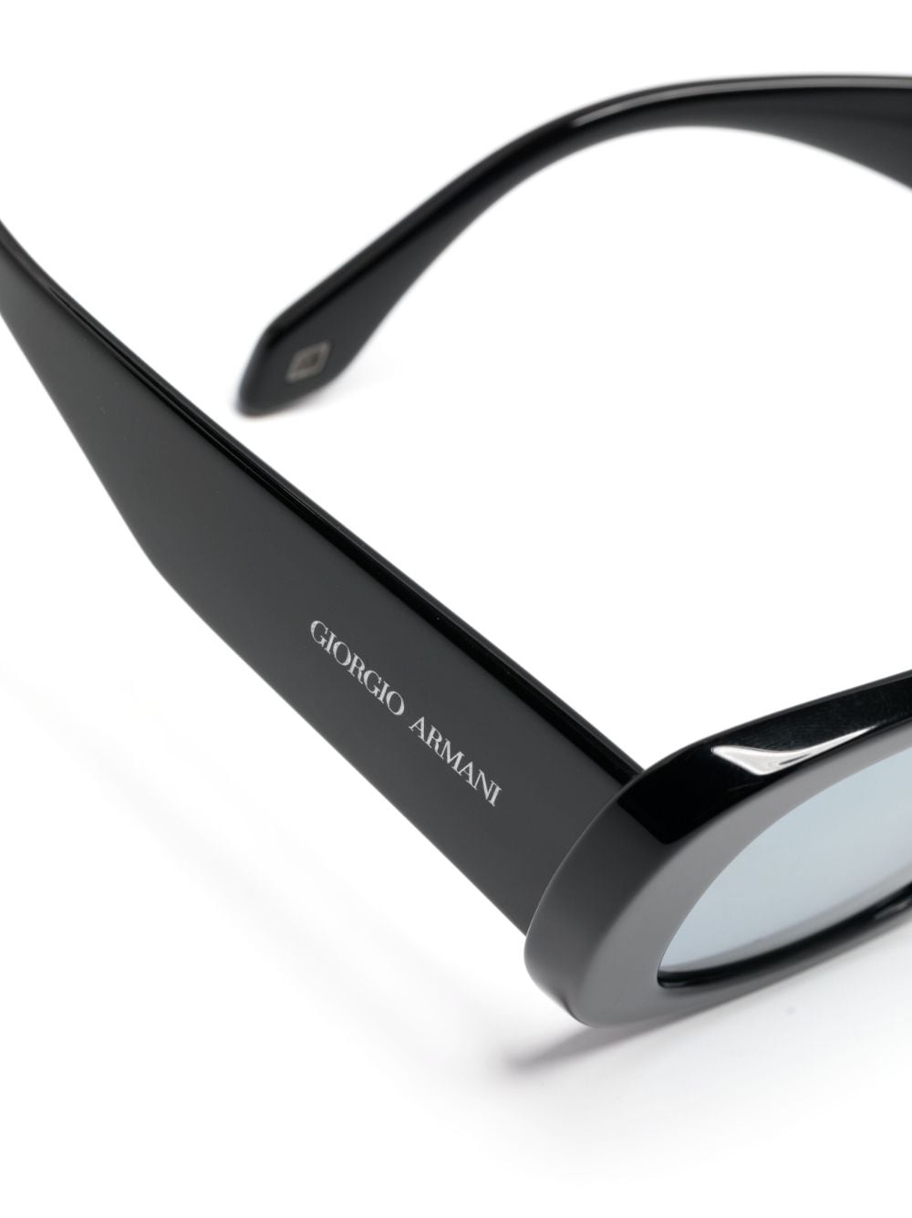engraved-logo oversize-frame sunglasses - 3