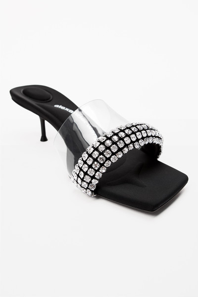 Alexander Wang JESSIE SLIDE HEEL IN CRYSTAL PVC outlook