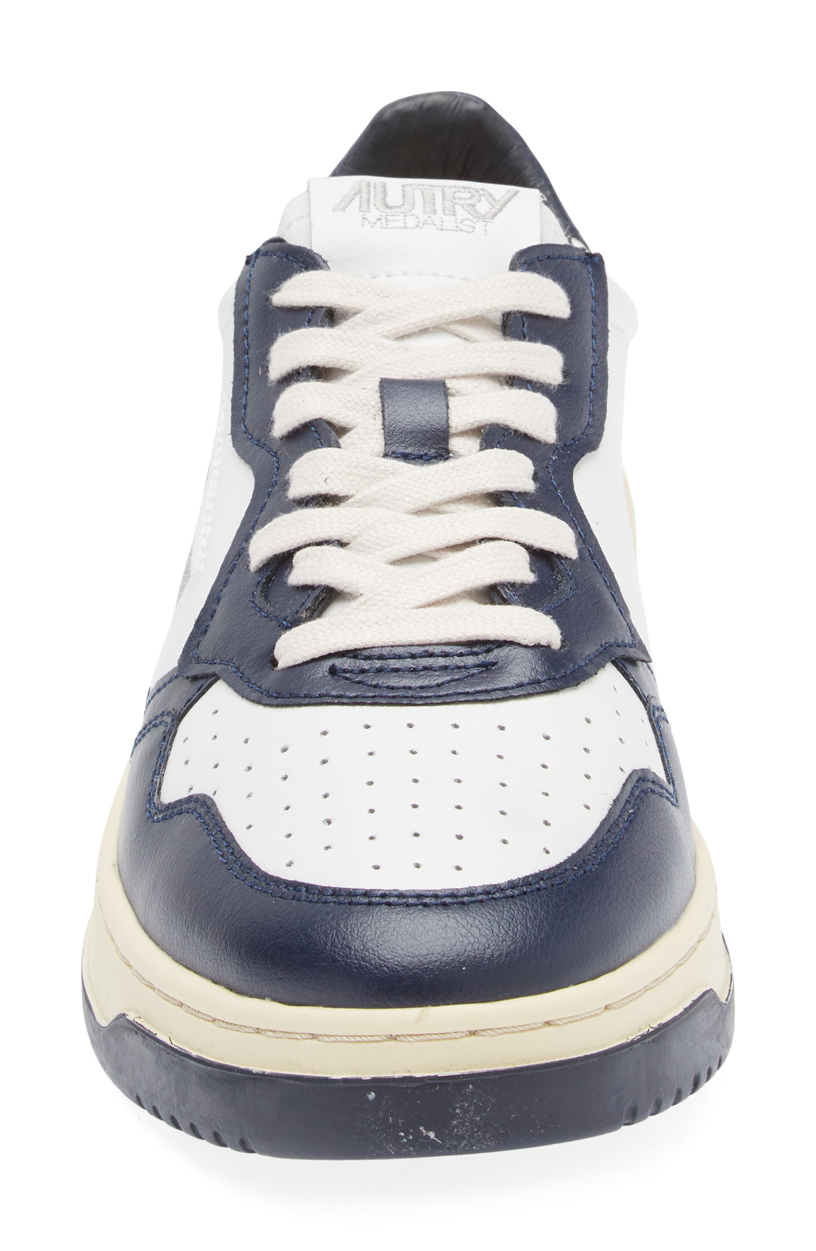 AUTRY Medalist Low Sneaker in Wht/blue at Nordstrom - 4