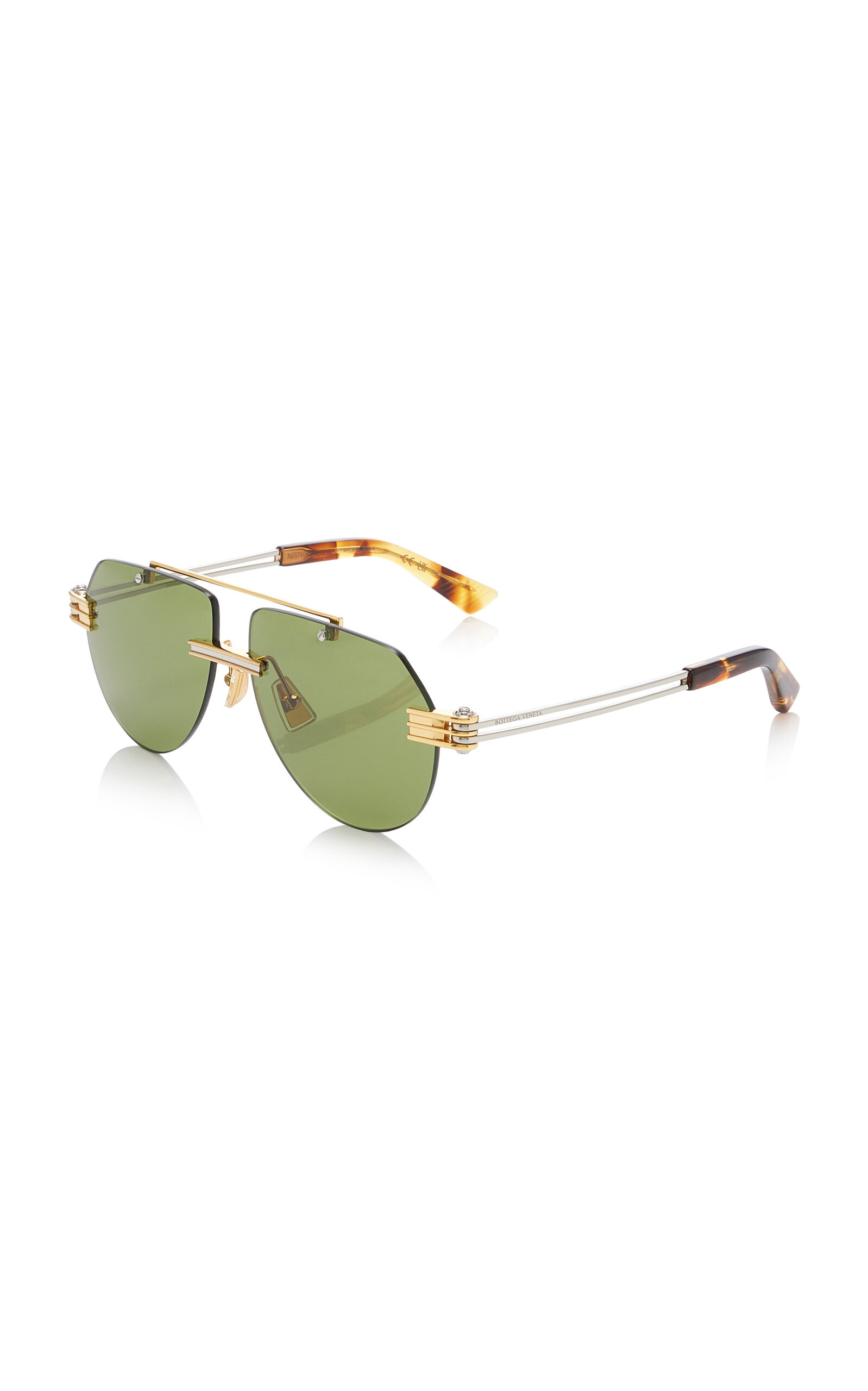 Aviator-Frame Metal Sunglasses green - 3