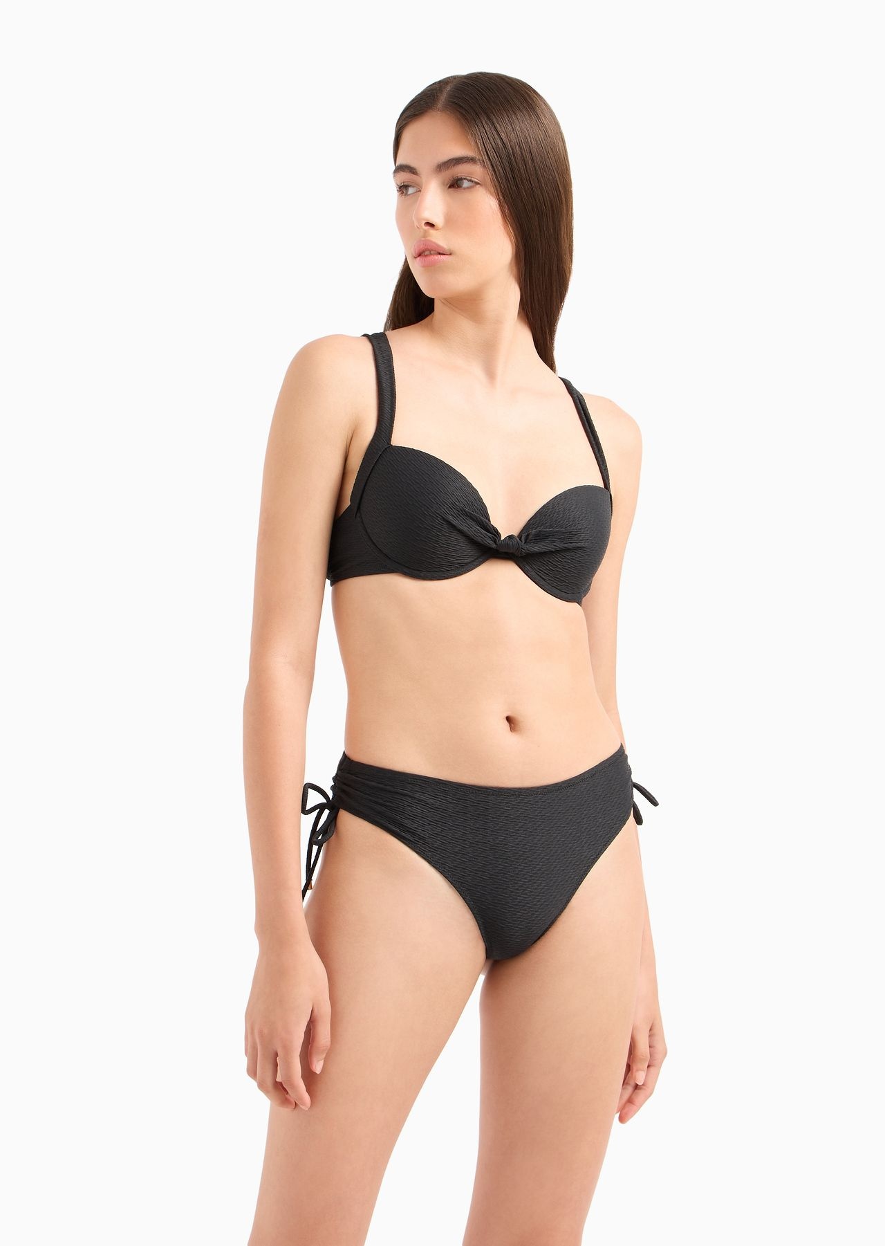 Push-up bikini in textured Lycra - 2
