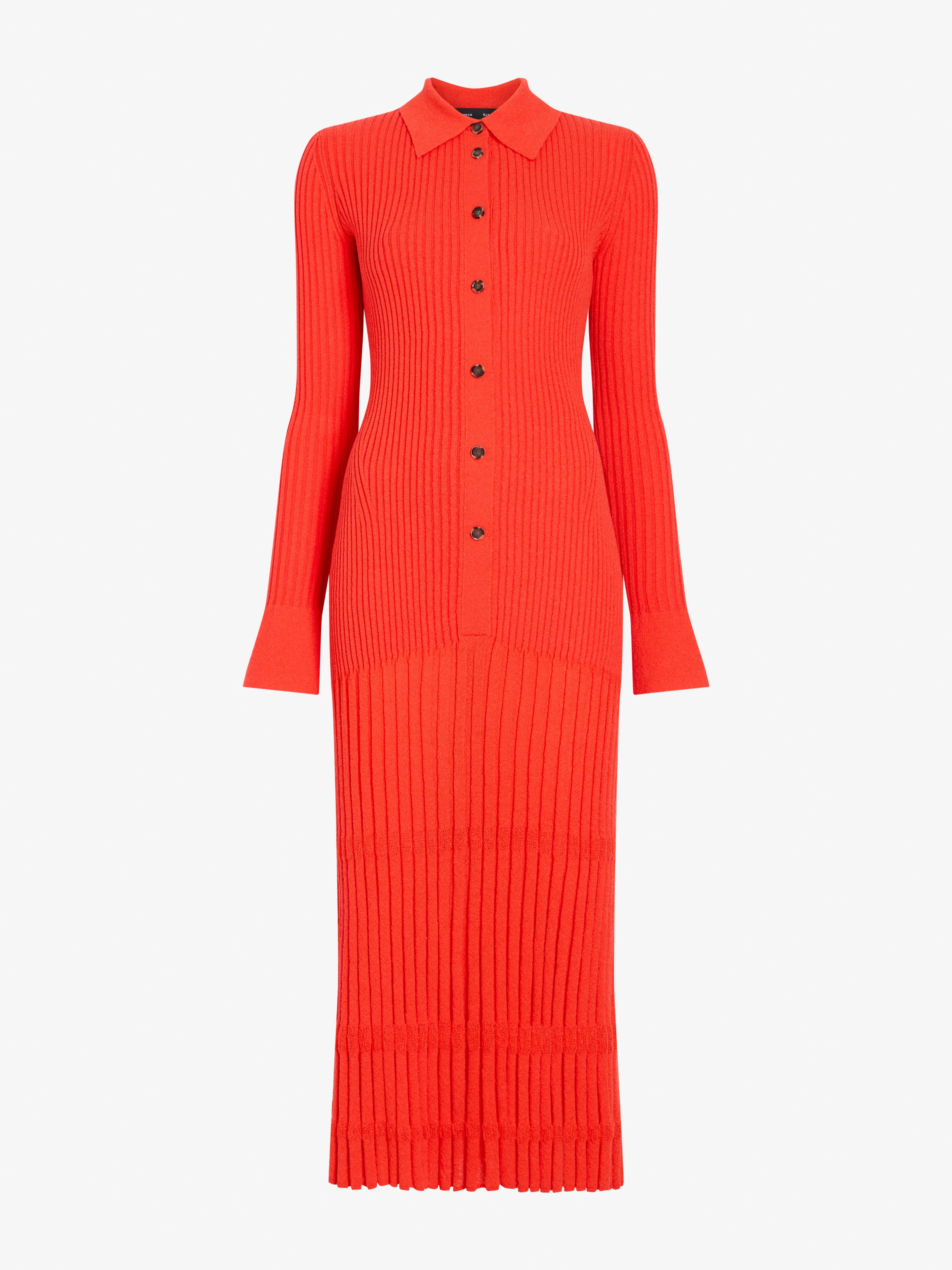 Rosario Dress in Textured Merino Wool - 1