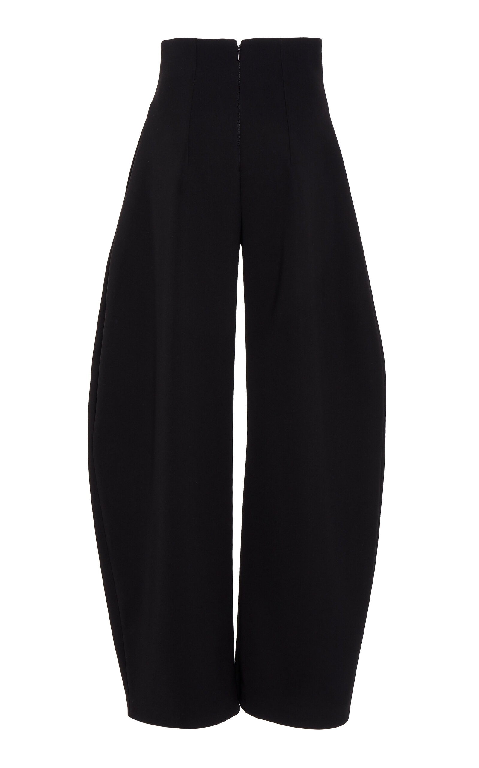 Curved-Seam Suiting Balloon Pants black - 6