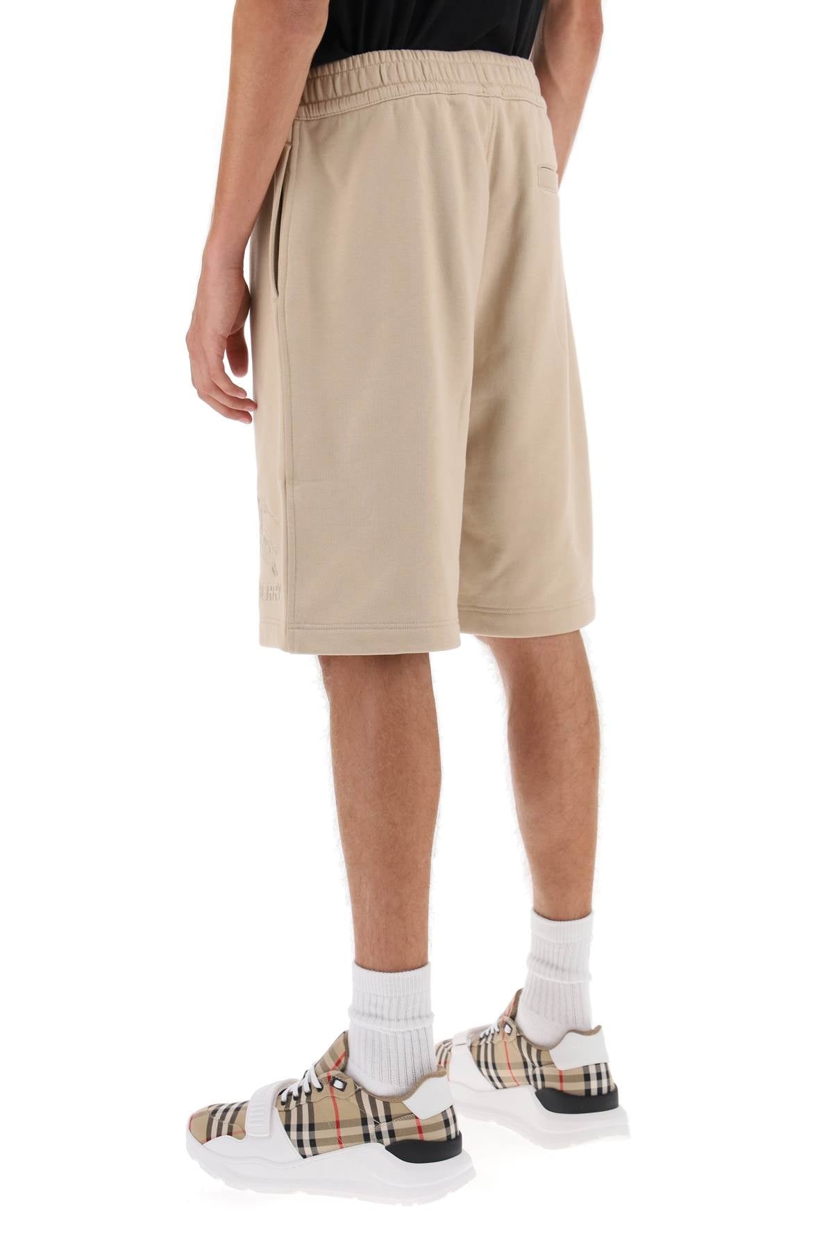 Burberry Taylor Sweatshorts With Embroidered Ekd Men - 3