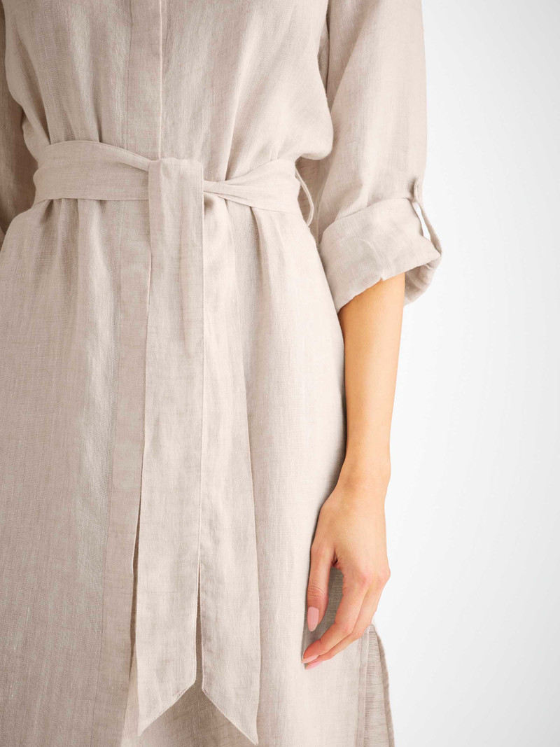 Women's Dress Sicily Linen Sand 8