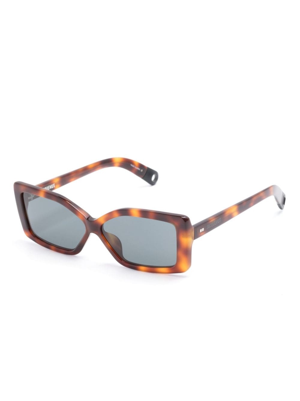 rectangle-frame tortoiseshell sunglasses - 2