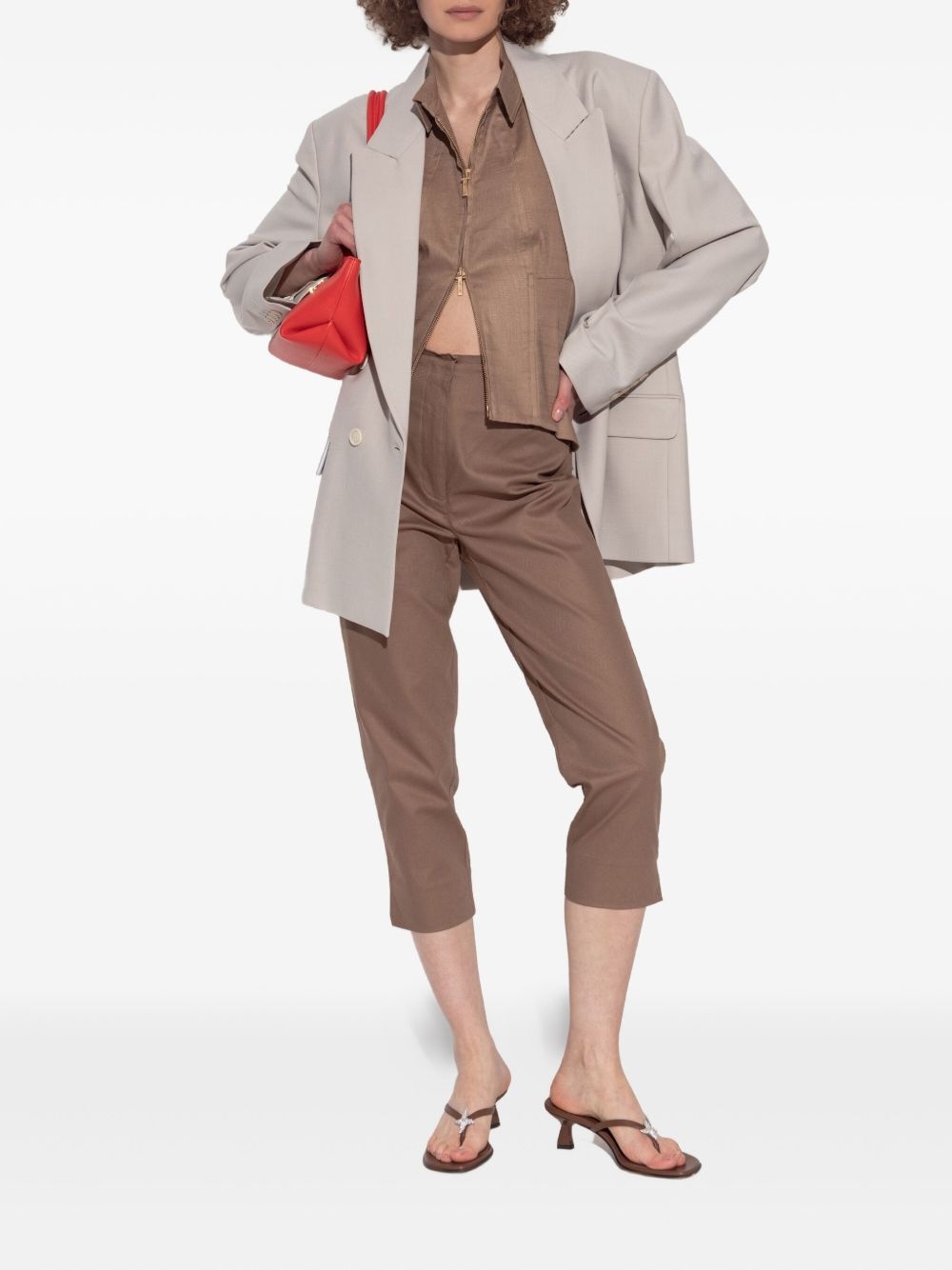 tailored cropped trousers - 2