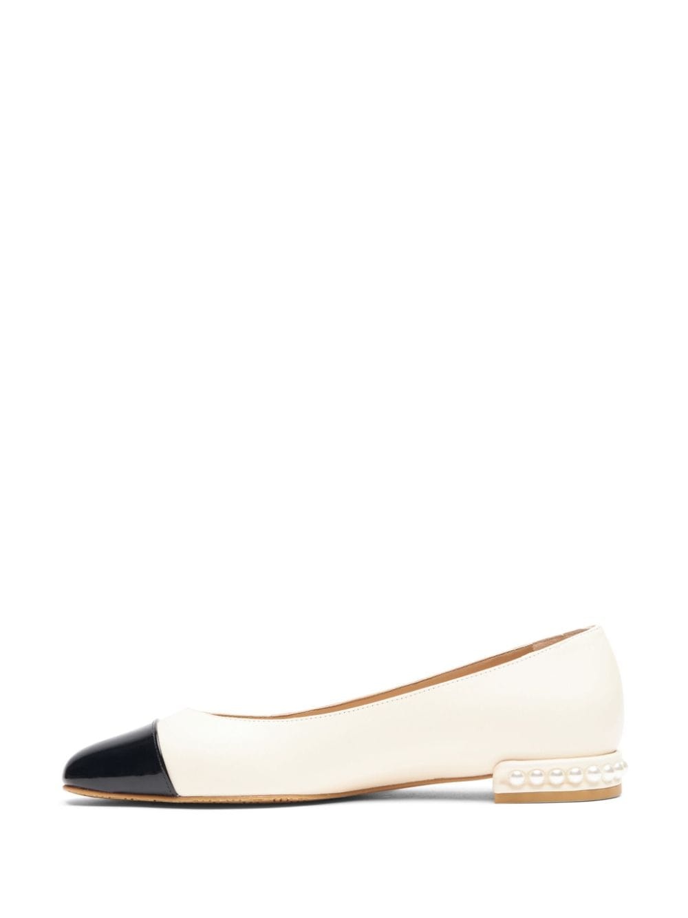 Pearl Flat leather ballerina shoes - 3