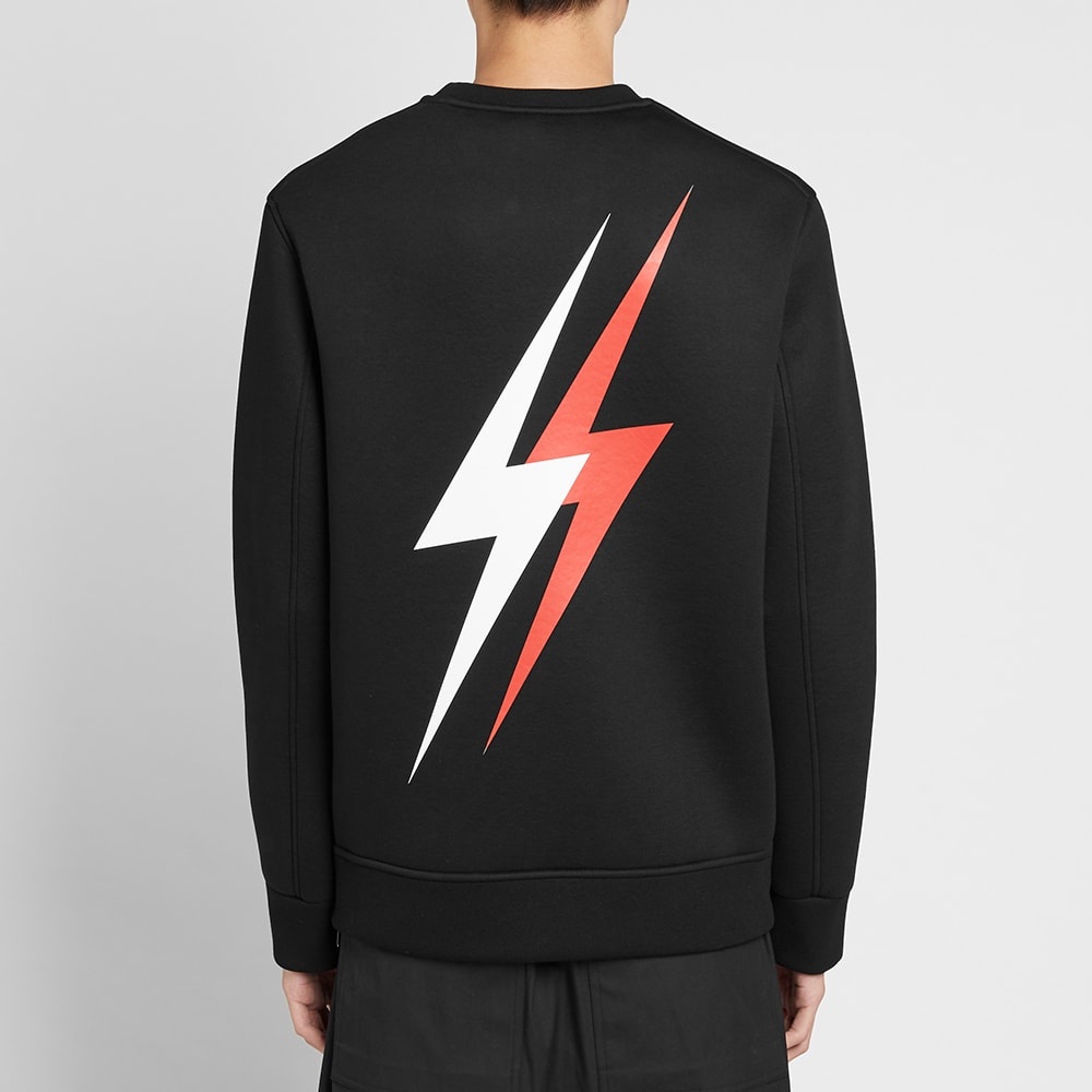 Neil Barrett Large 3D Lightning Bolt Sweat - 6