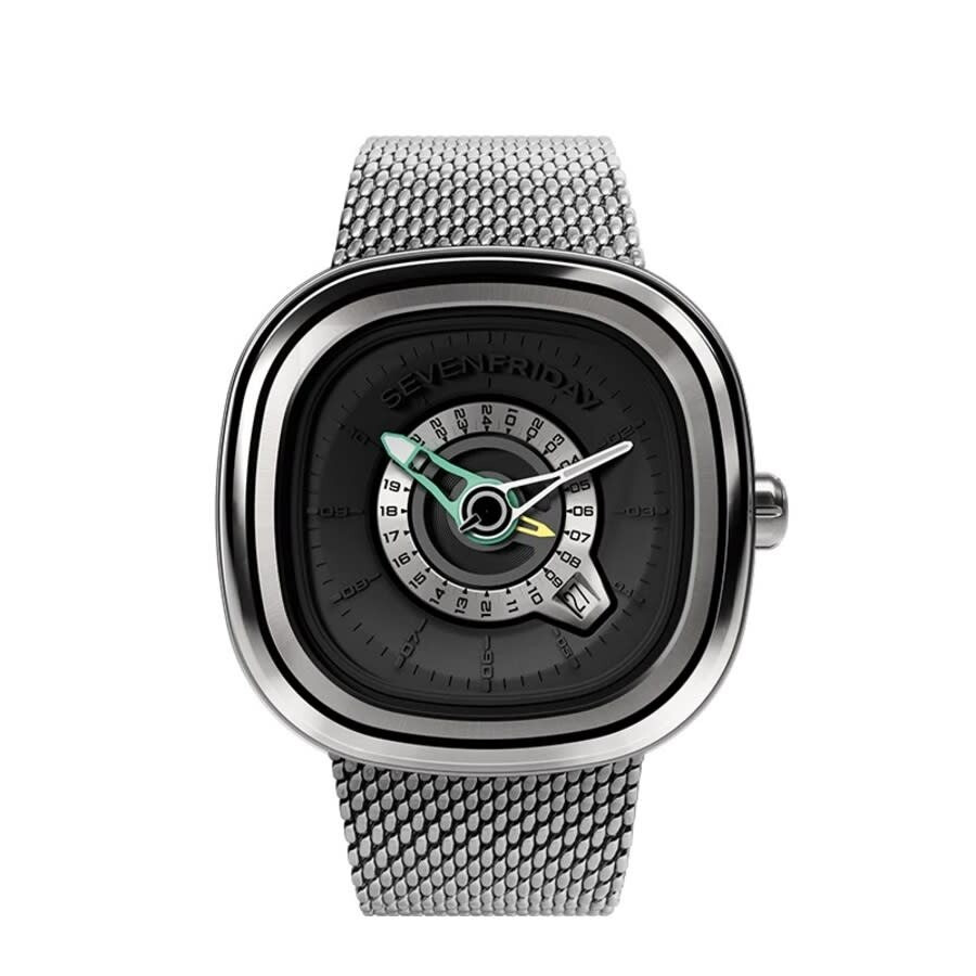 Sevenfriday - Sevenfriday PG Automatic Black Dial Men's Watch PG1/01 M "GMT" - 1