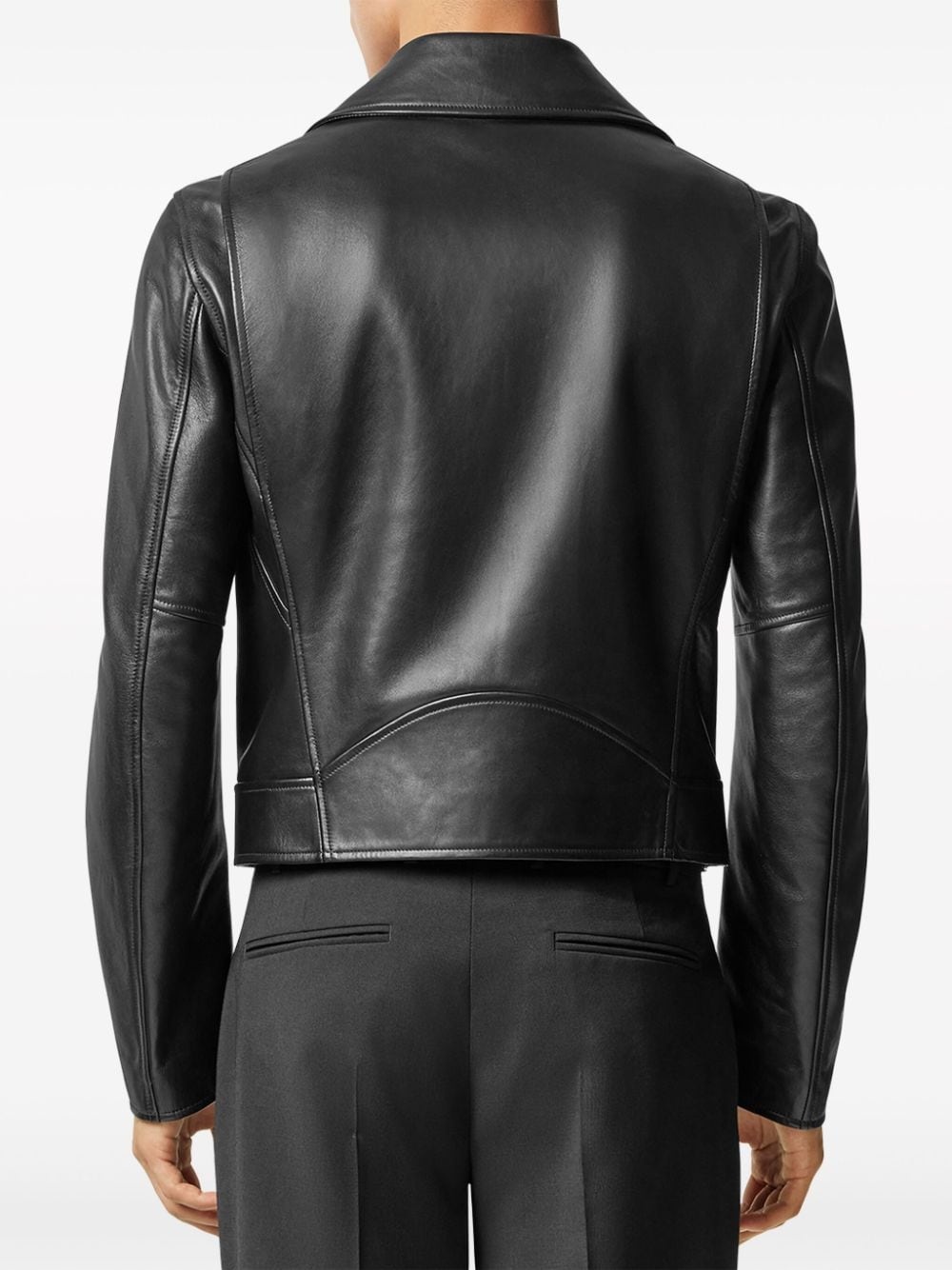 leather biker jacket - 3