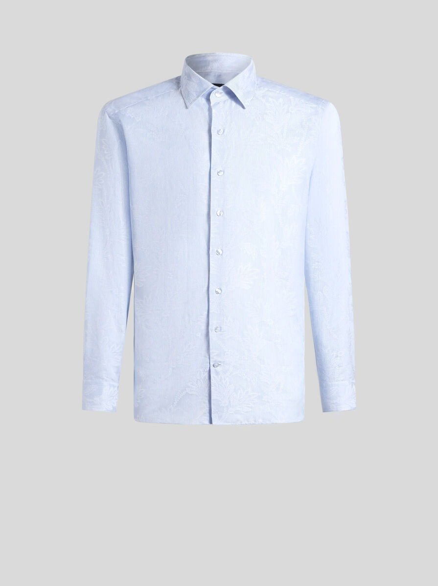 STRIPED JACQUARD SHIRT - 1