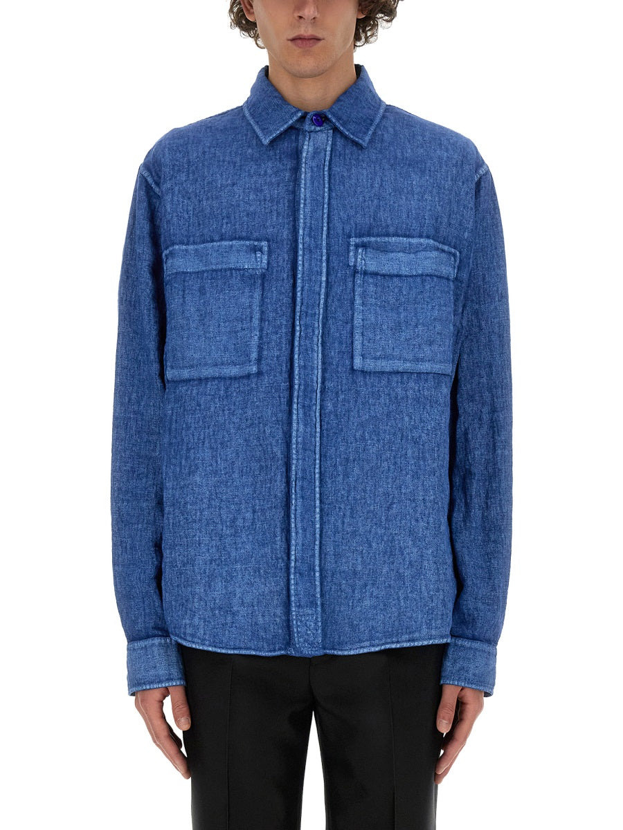 Burberry Men Linen Shirt - 1