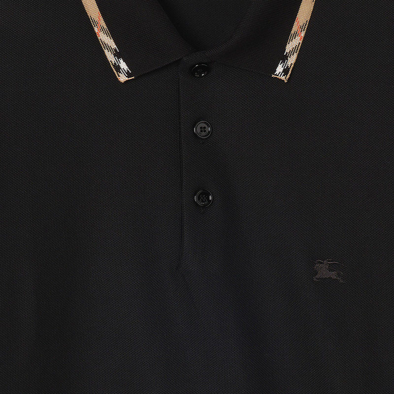 Burberry Check Trim Cotton Polo Shirt outlook