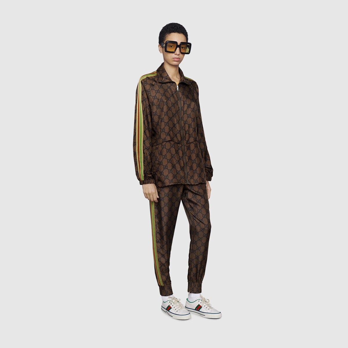 GG Supreme print silk pant - 2