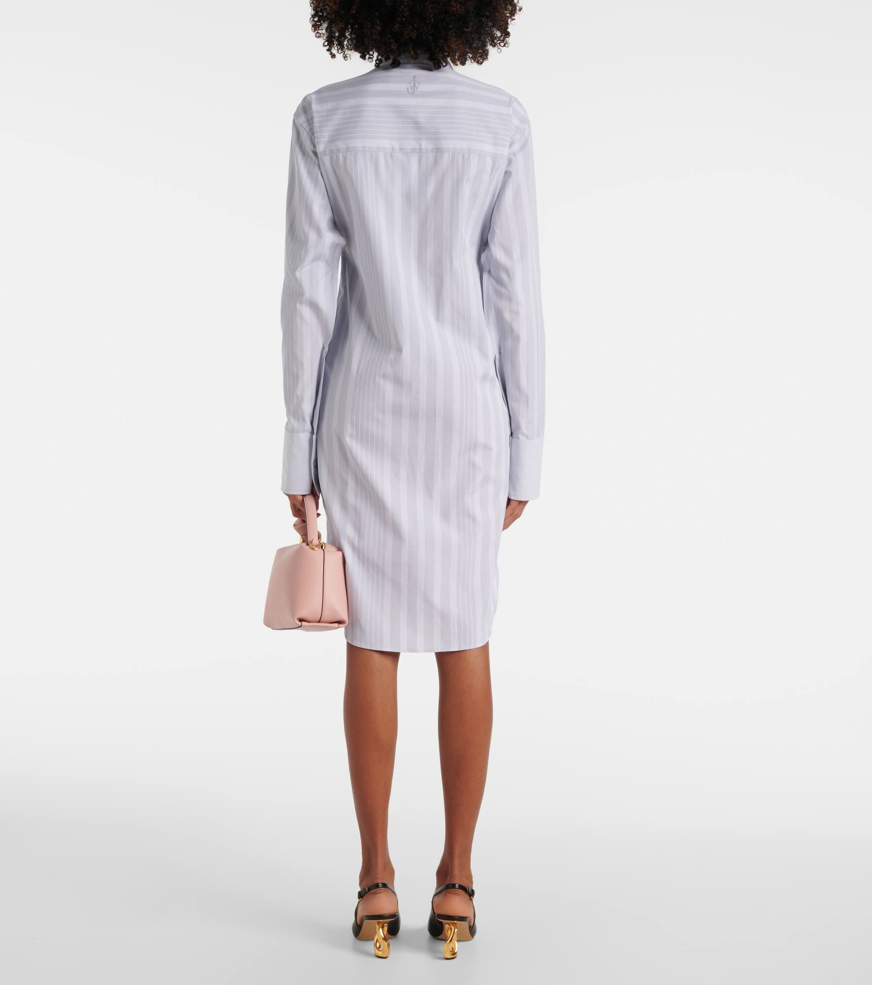 Striped cotton shirt dress - 3