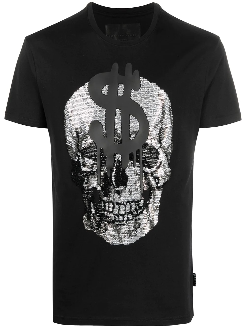 crystal skull cotton T-shirt - 1