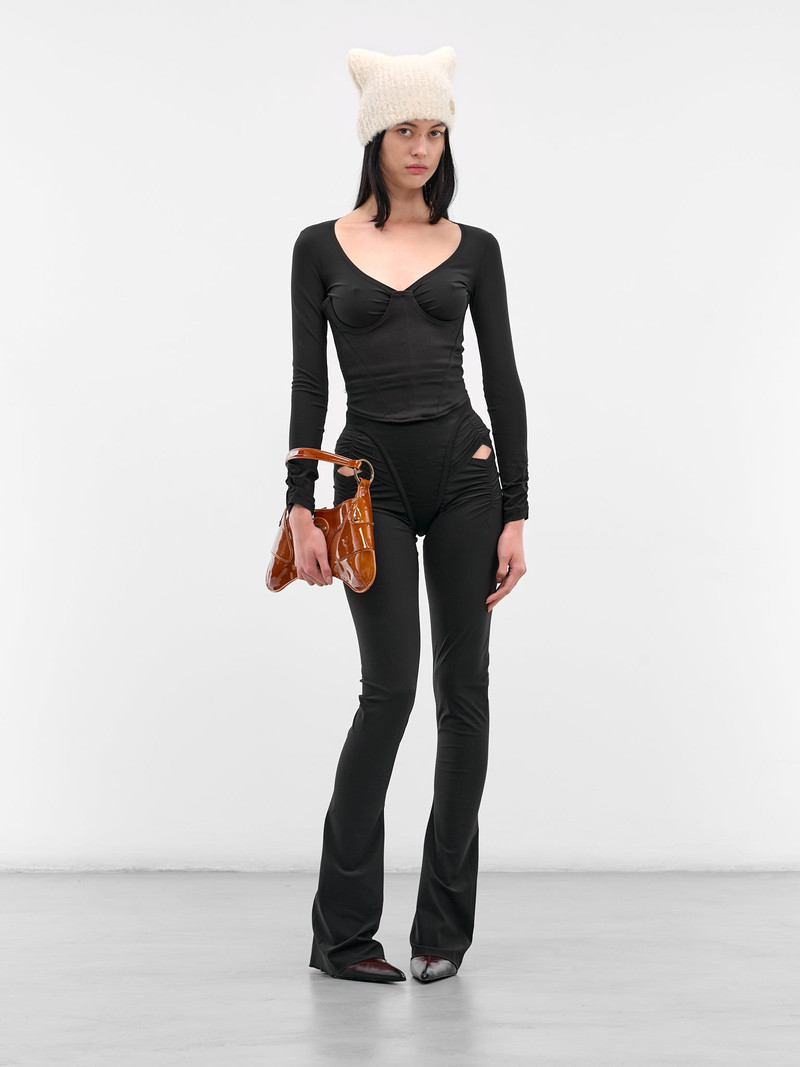 KNWLS Rust Patent Leather Razr Bag outlook