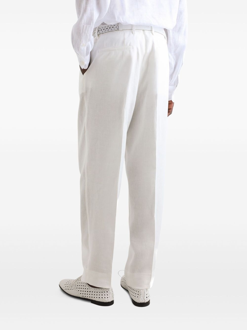 folded-edge trousers - 5
