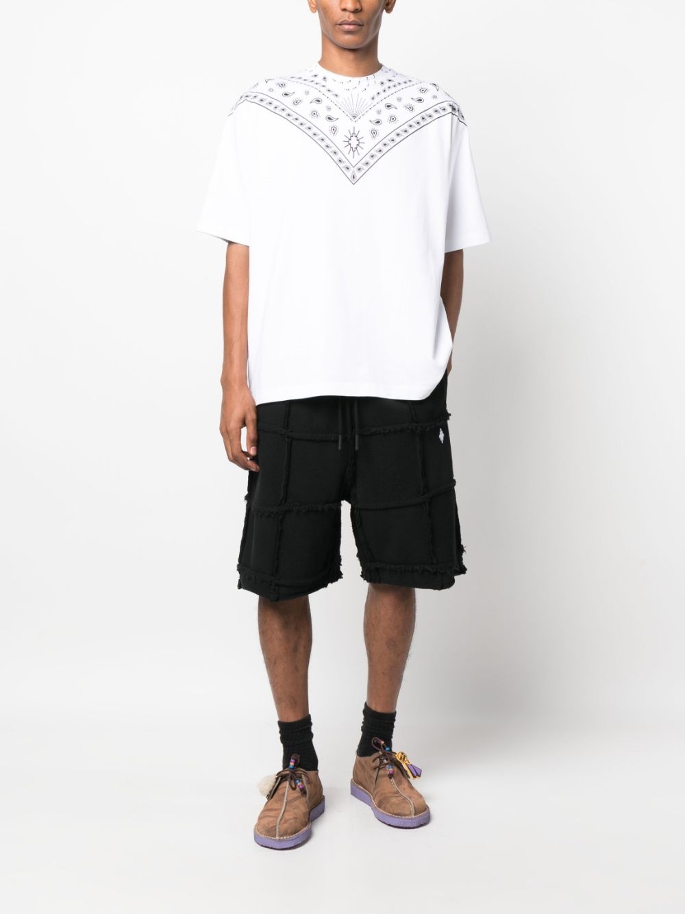 Cross Inside Out cotton track shorts - 2