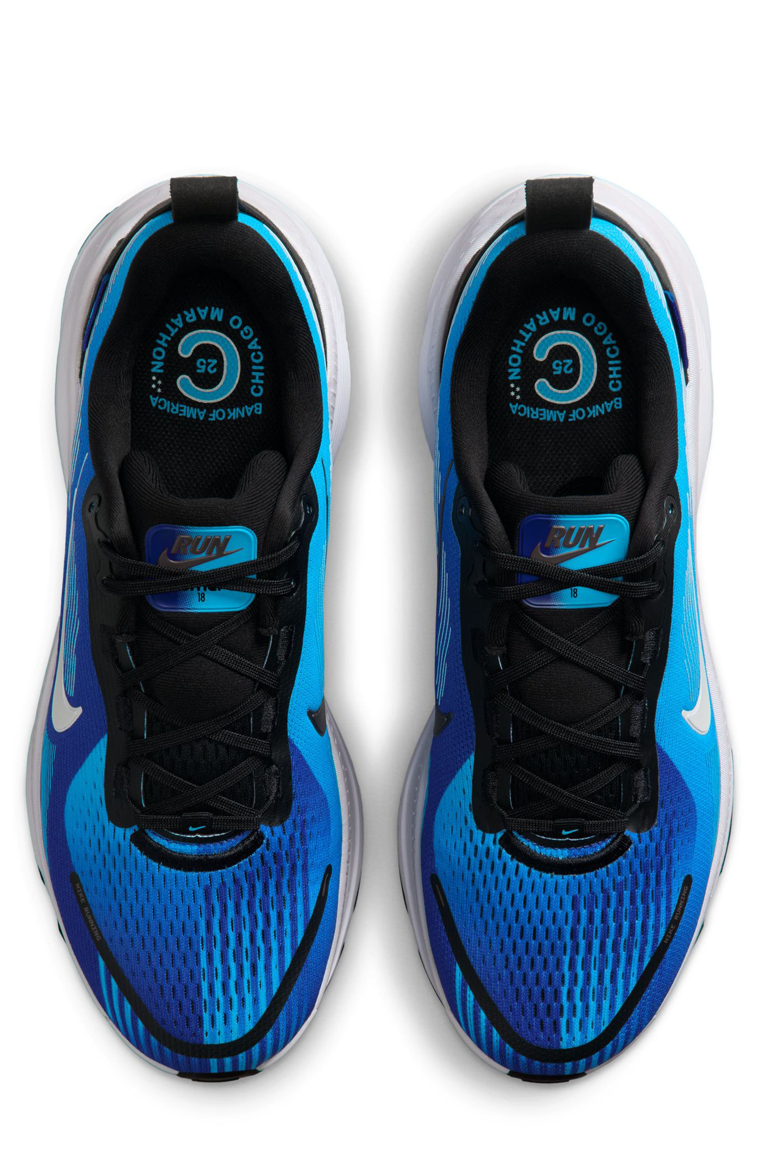 Nike Vomero 18 Running Shoe in White/Deep Night at Nordstrom - 3