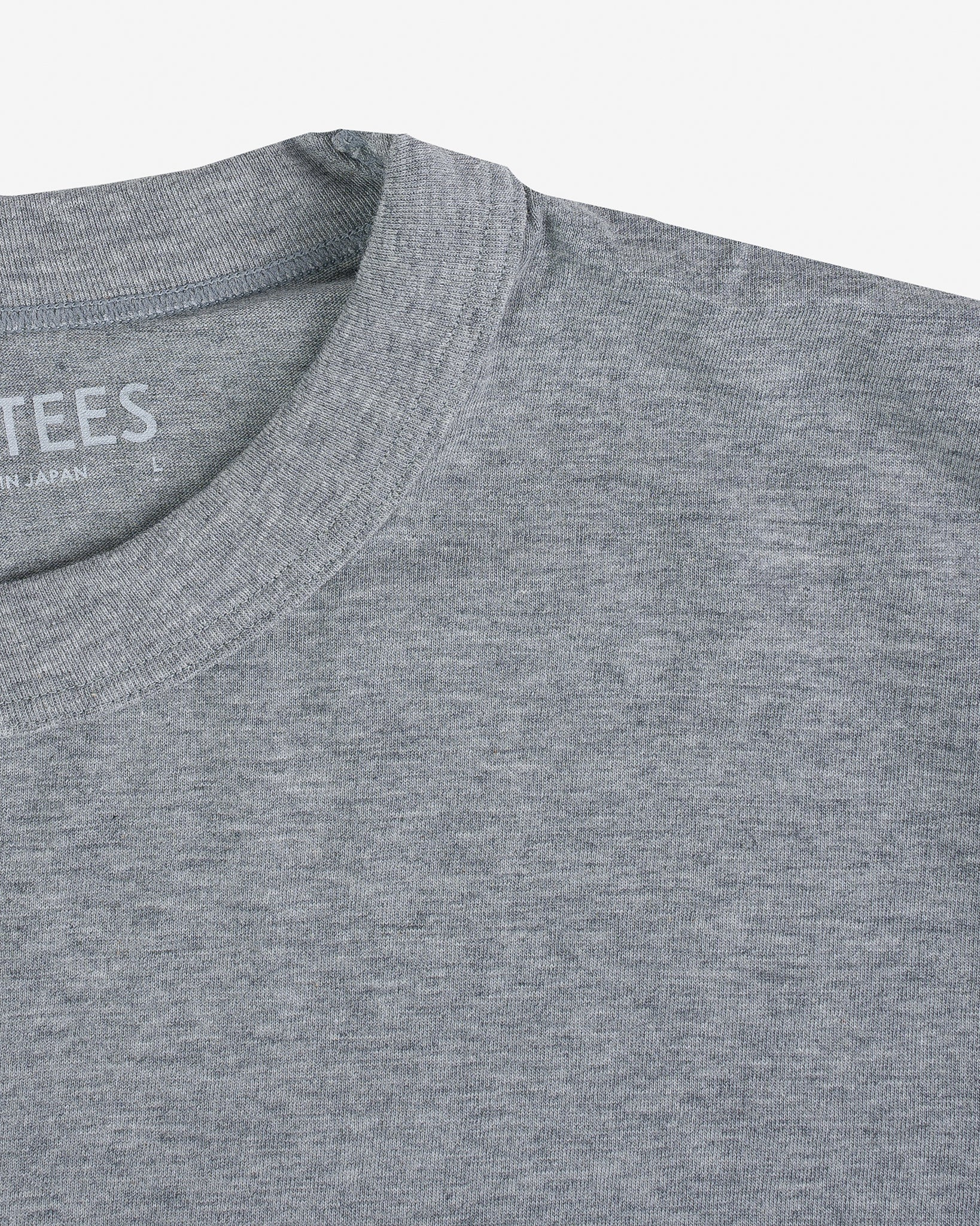 UTIL-GRY UTILITEES - 5.5oz Loopwheel Crew Neck T-Shirt - Grey - 5