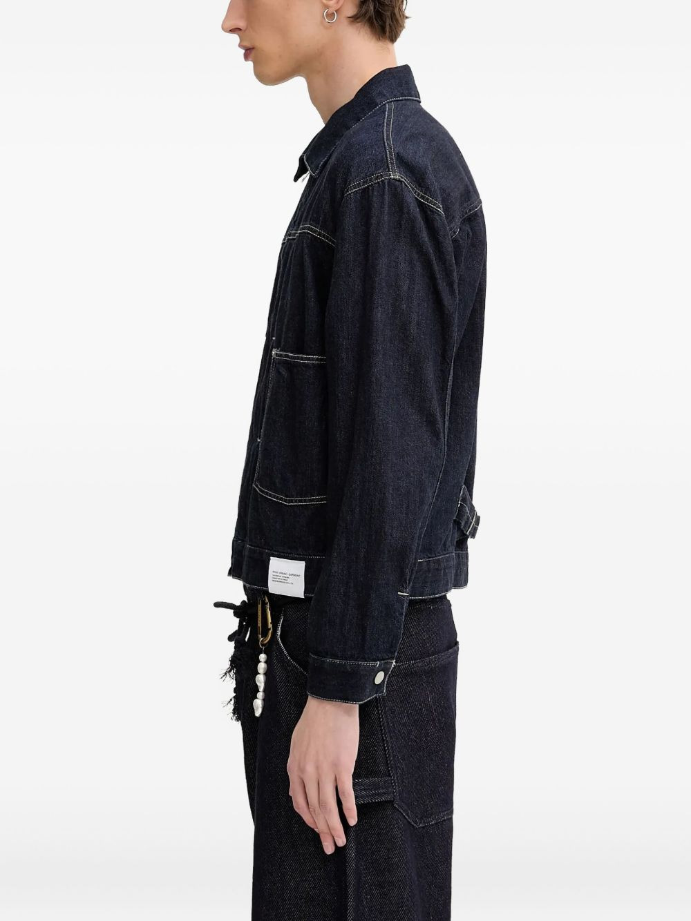 patch-pocket denim jacket - 2