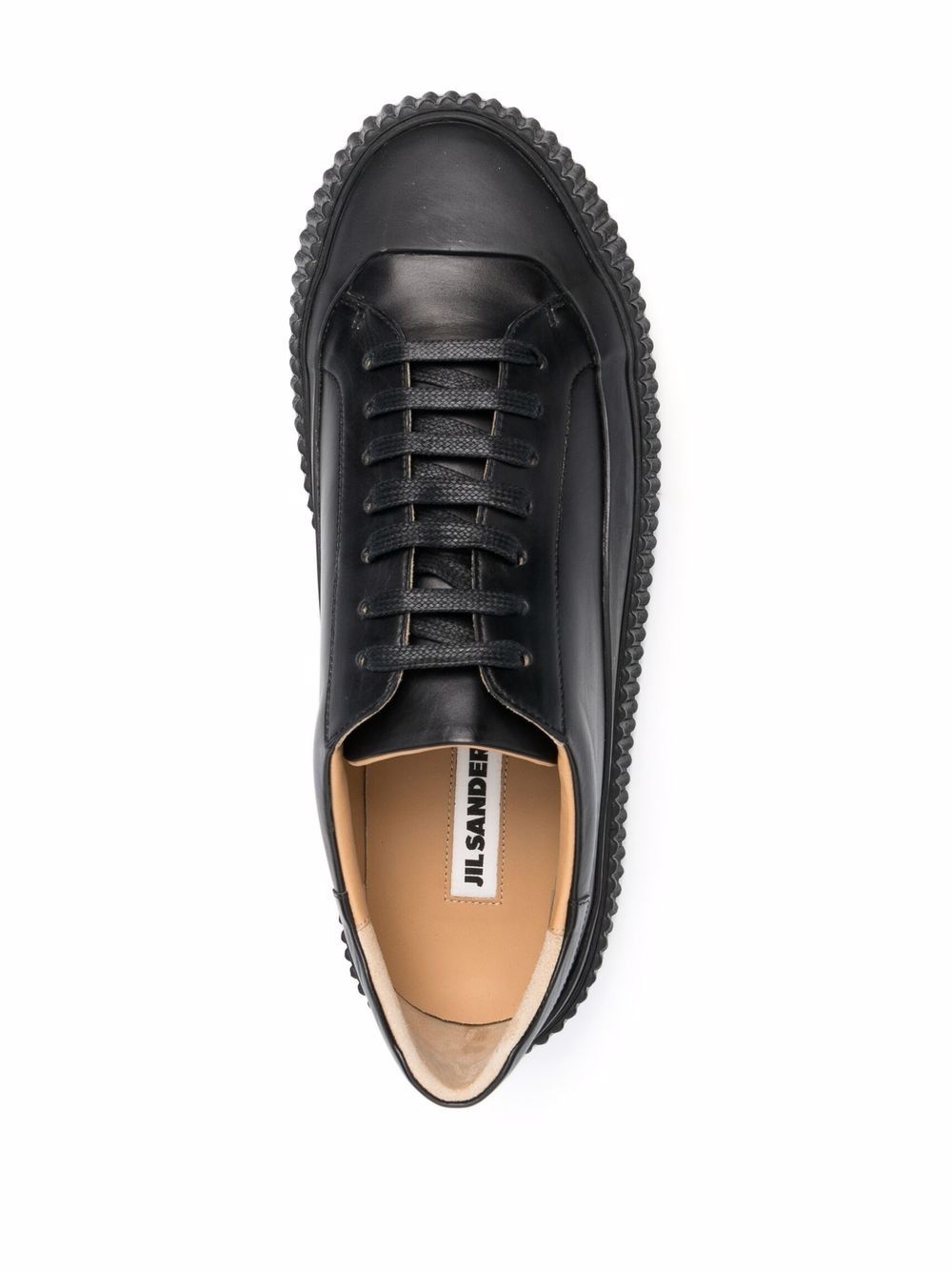 leather platform sneakers - 4