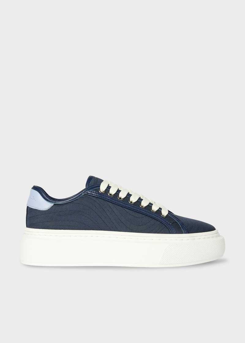 Women's Navy 'Swirl' 'Guppy' Platform Trainers 1