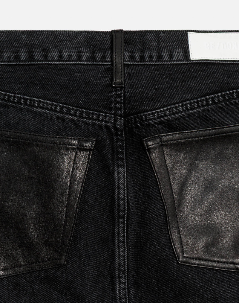Aline Classic Skirt - Back To Black Leather 4