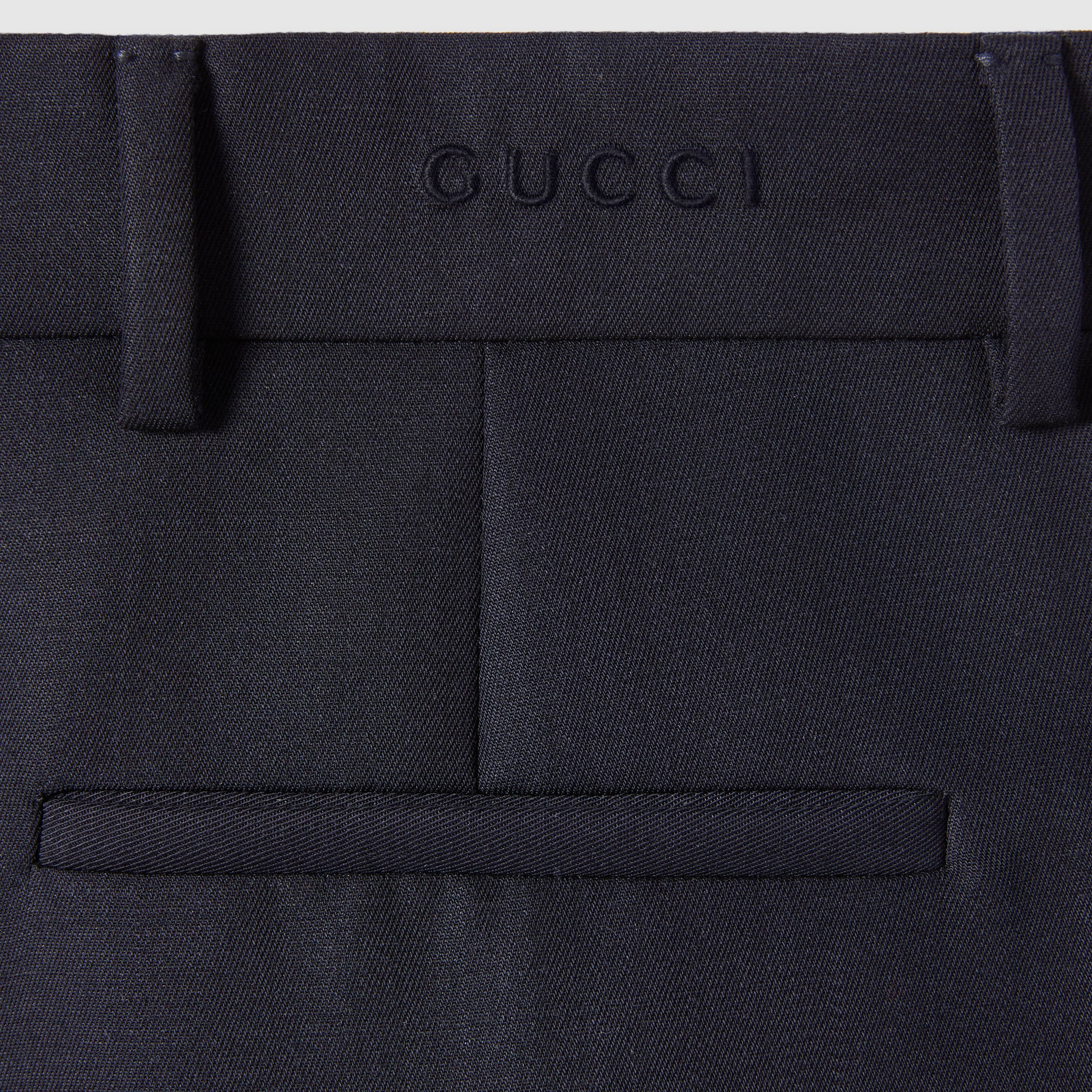 Wool pants with logo - 6