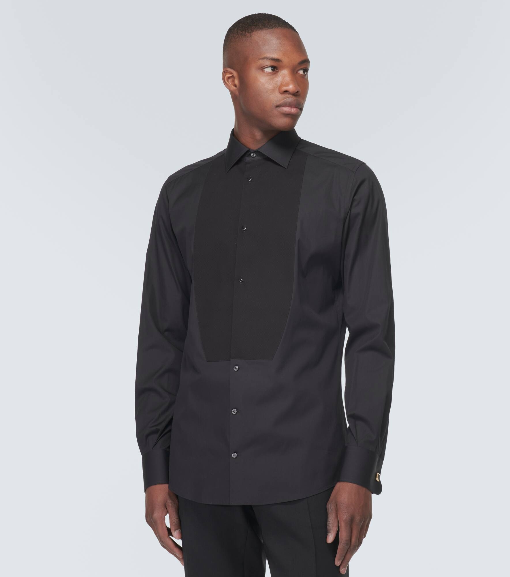 Plastron cotton shirt - 3