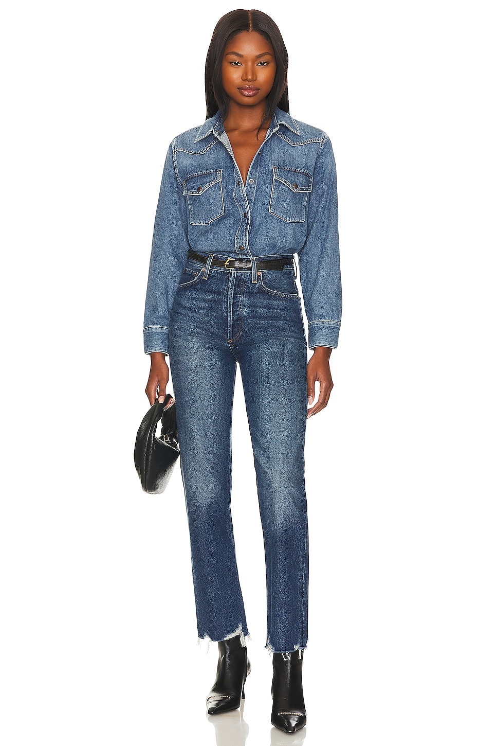 90s Pinch Waist High Rise Straight - 4