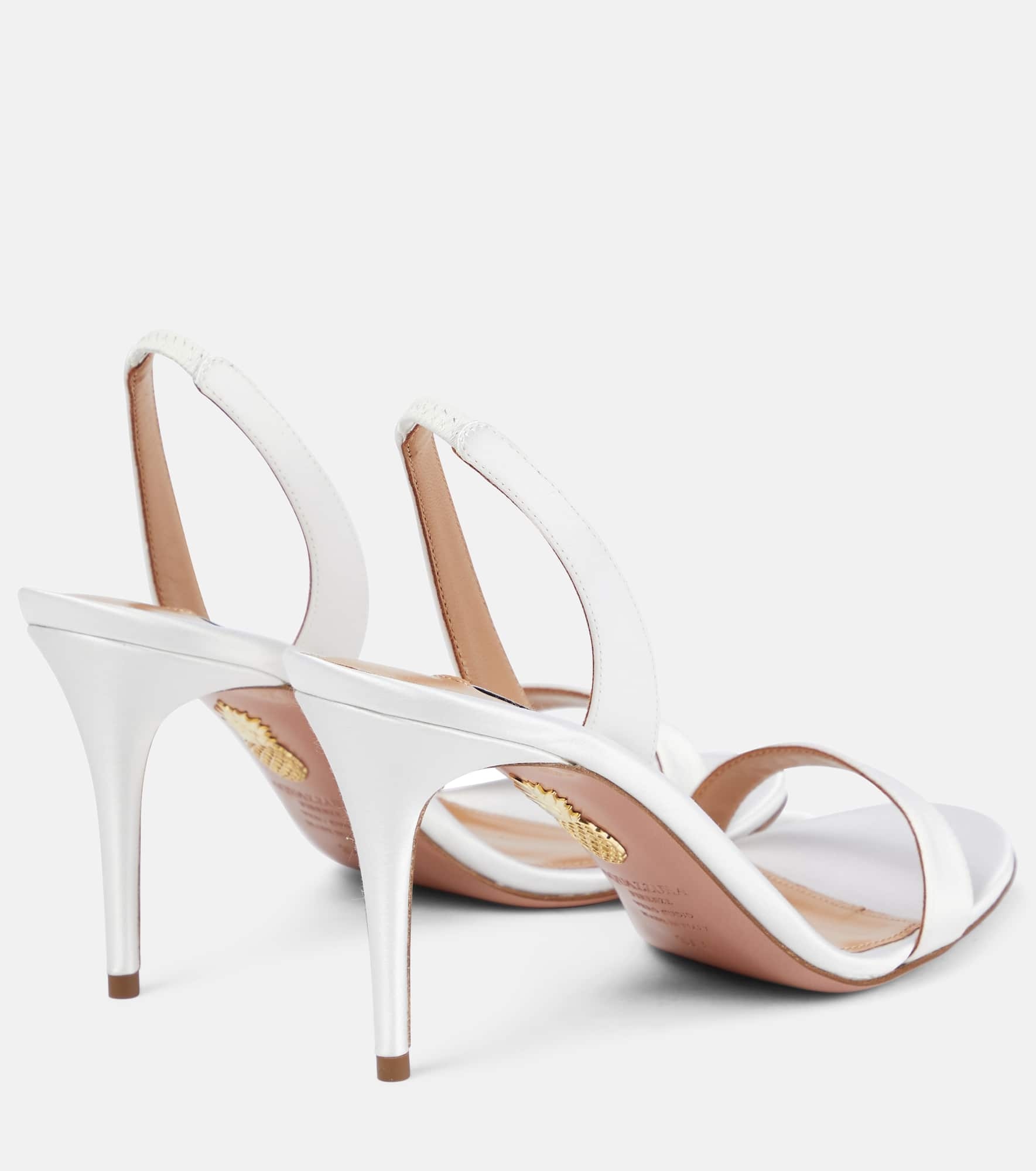 So Nude 85 satin sandals - 2