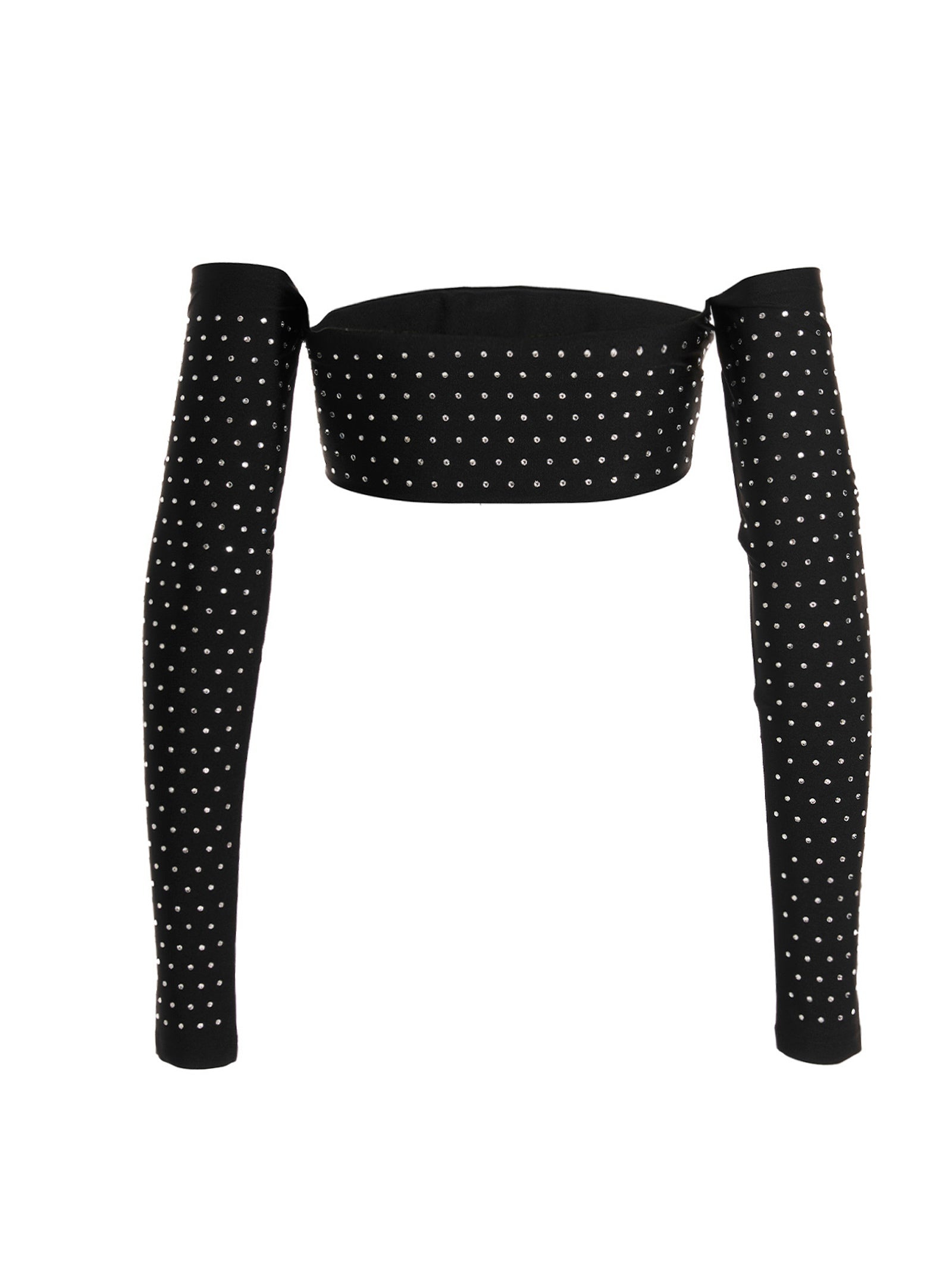 THE ANDAMANE - The Andamane Women Crystal Cropped Top - 2