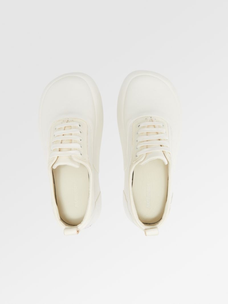 LEATHER MIX LOW TOP SNEAKER - 3