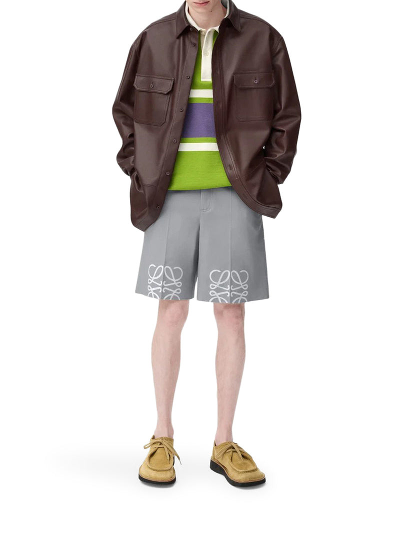 Loewe Men Cotton Anagram Shorts - 2
