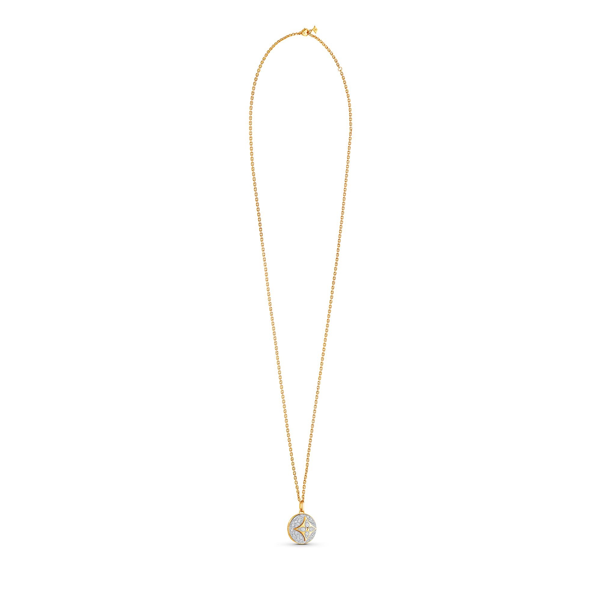 B Blossom Medallion, Yellow Gold, White Gold And Pave Diamonds - 5