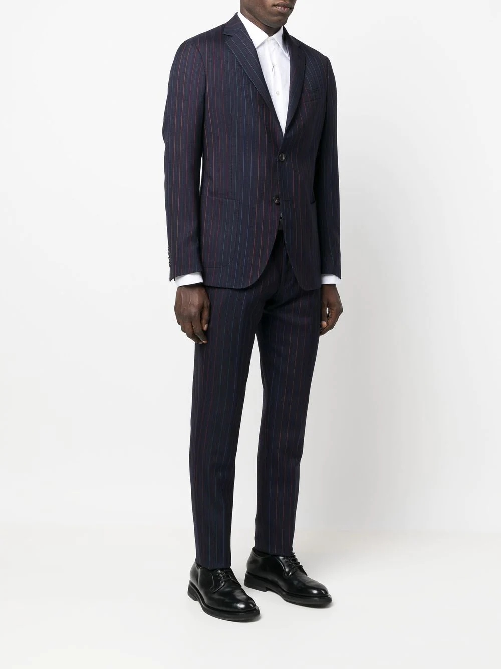 two-piece pinstripe suit - 3